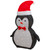 28" LED Lighted Tinsel Penguin in Santa Hat Outdoor Christmas Decoration - IMAGE 5