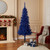 6' Pre-Lit Blue Artificial Tinsel Christmas Tree, Clear Lights - IMAGE 3