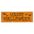 24" Wooden 'Happy Halloween' Wall Sign with Bats - IMAGE 1