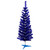 Artificial Tinsel Christmas Tree - Deep Blue - 4' - Unlit - IMAGE 2