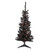 4' Pre-Lit Black Artificial Tinsel Christmas Tree, Clear Lights - IMAGE 1