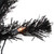4' Pre-Lit Black Artificial Tinsel Christmas Tree, Clear Lights - IMAGE 2