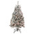 4.5' Pre-Lit Flocked Madison Pine Artificial Christmas Tree, Clear Lights - IMAGE 2