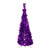 4' Purple Tinsel Pop-Up Artificial Christmas Tree, Unlit - IMAGE 1