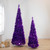 4' Purple Tinsel Pop-Up Artificial Christmas Tree, Unlit - IMAGE 2