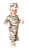 White and Black Striped Tiger Infant Halloween Costume - 6-12 Months - IMAGE 1