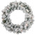 Pre-lit Heavily Flocked Madison Pine Artificial Christmas Wreath, 24-Inch, Clear Lights - IMAGE 1