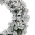 Pre-lit Heavily Flocked Madison Pine Artificial Christmas Wreath, 24-Inch, Clear Lights - IMAGE 4