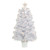 3' Pre-Lit White Fiber Optic Artificial Christmas Tree, Warm White Lights - IMAGE 1