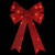 24" LED Lighted Red Tinsel Bow Christmas Decoration - IMAGE 3