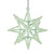 6.75" Light Green Starburst Christmas Ornament - IMAGE 1