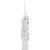 9" Clear Glass Sequined and Beaded Icicle Christmas Ornament - IMAGE 5