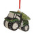4" Green Tractor with Tree Glass Christmas Ornament - IMAGE 4