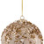 Beaded Sequin Shatterproof Christmas Ball Ornament - 4" - Champagne Gold - IMAGE 3