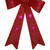 17" LED Lighted Color Changing Tinsel Bow Christmas Decoration - Red