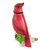 Red Cardinal Bird with Holly Berry Foliage Christmas Night Light - 5.5" - IMAGE 5