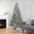 6.5' Pre-Lit Flocked Madison Pine Artificial Christmas Tree, Multi Lights - IMAGE 2
