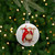Norman Rockwell 'Filling The Stockings' Glass Disc Christmas Ornament - 3'" - IMAGE 1