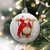 Norman Rockwell 'Filling The Stockings' Glass Disc Christmas Ornament - 3'" - IMAGE 3