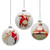 Norman Rockwell Christmas Disc  Glass Ornaments - 3" - Set of 3 - IMAGE 1