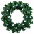 Pre-Lit Color Changing Small Fiber Optic Artificial Christmas Wreath - 12" - Globe Lights - IMAGE 2