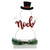 LED Lighted Snowman Silhouette Christmas "Noel" Sign - 12.75" - IMAGE 1