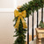 Tinsel 4-Loop Bow Christmas Decoration - 16" - Gold - IMAGE 1