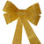 Tinsel 4-Loop Bow Christmas Decoration - 16" - Gold - IMAGE 6