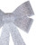 Tinsel 4-Loop Bow Christmas Decoration - 16" - Silver