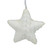 Plush Cable Knitted Star Hanging Christmas Ornament - 4" - Cream White - IMAGE 2