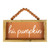 12" Orange Hi Pumpkin Autumn Harvest Wall Sign - IMAGE 1