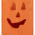 8" Large Orange Wood Jack O Lantern Halloween Candle Lantern