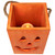 Small Orange Wood Jack O Lantern Halloween Candle Lantern - 6.25" - IMAGE 6