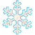 Lighted Snowflake Christmas Window Decoration - 16.75" - IMAGE 2