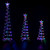 LED Lighted Spiral Outdoor Christmas Trees - 3' 4' and 6' - Multicolor - Set of 3 - IMAGE 1