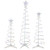LED Lighted Spiral Outdoor Christmas Trees - 3' 4' and 6' - Multicolor - Set of 3 - IMAGE 2