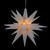 LED Lighted Moravian Star Christmas Decoration - 12" - Warm White - 16' Clear Wire - IMAGE 1