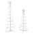 LED Lighted Spiral Outdoor Christmas Trees - 3' and 4' - Multicolor Lights - Set of 2 - IMAGE 2