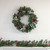Pre-Lit Battery Operated Frosted Pine Cone and Berries Christmas Wreath - 24" - White LED Lights - IMAGE 2