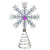 11" LED Lighted Coloring Changing Twinkling Snowflake Christmas Tree Topper - IMAGE 1