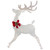 56" LED Lighted Reindeer with Glitter Bow Outdoor Christmas Decoration - IMAGE 1