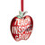 3.25" Red Silver Plated Apple Teacher Christmas Ornament with European Crystals - IMAGE 4
