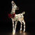LED Lighted Standing Reindeer with Bow Outdoor Christmas Decoration -35" -  Warm White - IMAGE 3