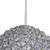 Glitter and Sequin Pine Cone Christmas Ornament - 5" - Silver - IMAGE 5