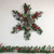 Pre-Lit Battery Operated Pine and Berries Snowflake Christmas Wreath - 32" - Warm White LED Lights - IMAGE 2