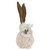 14" Beige and Brown Plush Easter Bunny Rabbit Holding a Carrot Spring Figure - IMAGE 3