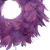 Layered Feather Christmas Wreath - 10" - Purple - Unlit - IMAGE 4