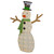 43" LED Lighted Snowman with Top Hat and Green Scarf Outdoor Christmas Decoration - IMAGE 5