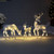 LED Lighted Glittered Reindeer Family Outdoor Christmas Decorations - 28" - White - Set of 3 - IMAGE 1