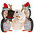Set of 3 LED Lighted Penguins Building Snowman Outdoor Christmas Decoration 35" - IMAGE 3